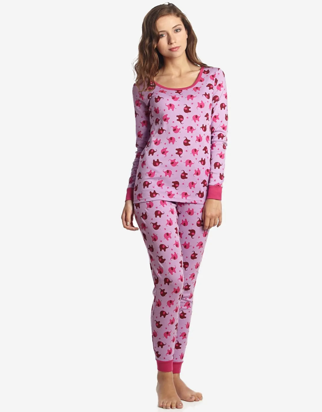 Women's Zoo Animals Cotton Pajamas