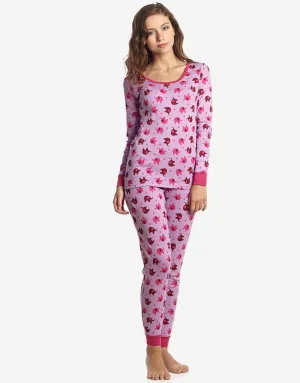 Women's Zoo Animals Cotton Pajamas