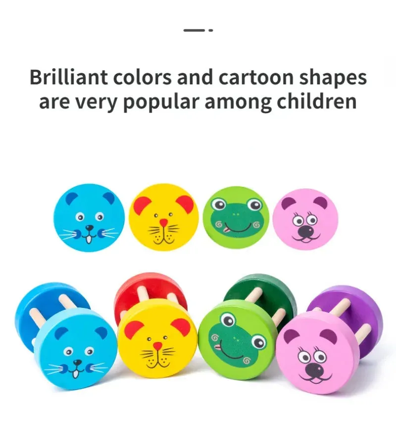 Wooden Rattle Bell Toy