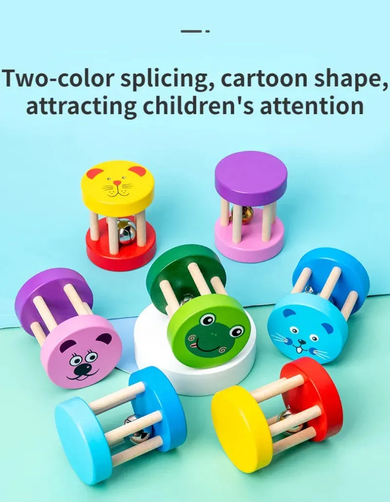 Wooden Rattle Bell Toy