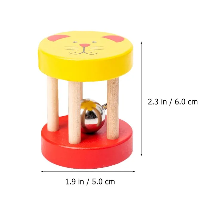 Wooden Rattle Bell Toy