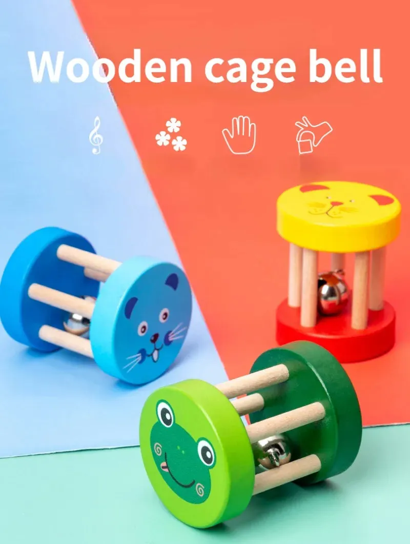 Wooden Rattle Bell Toy