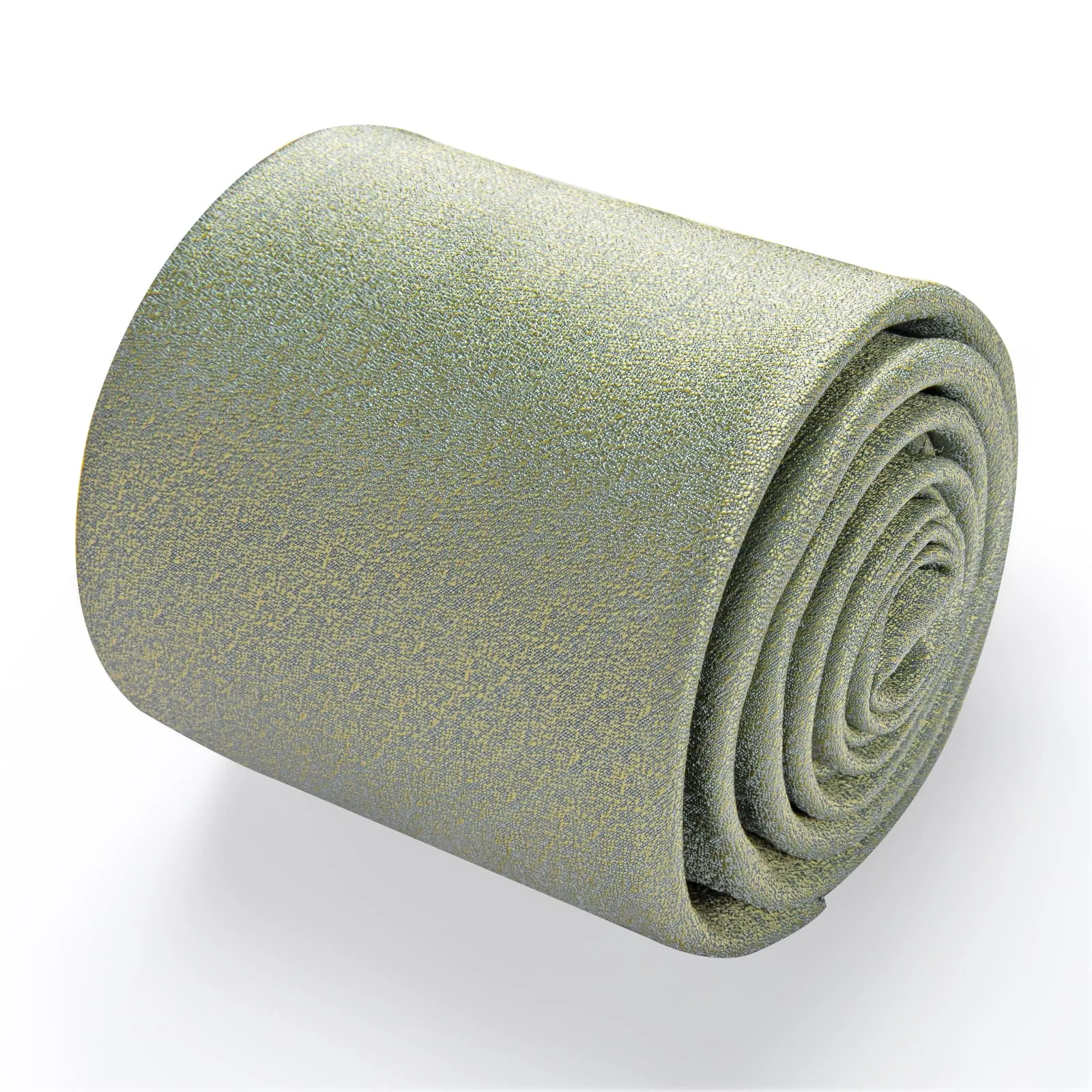 YourTies Men's Green Tie Sage Green Shiny Solid Color Necktie Set