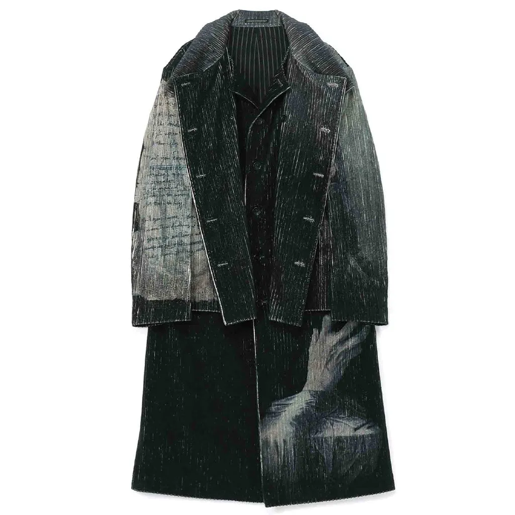 Zdzislaw Beksinski / Original Women Print Covered Long Jacket