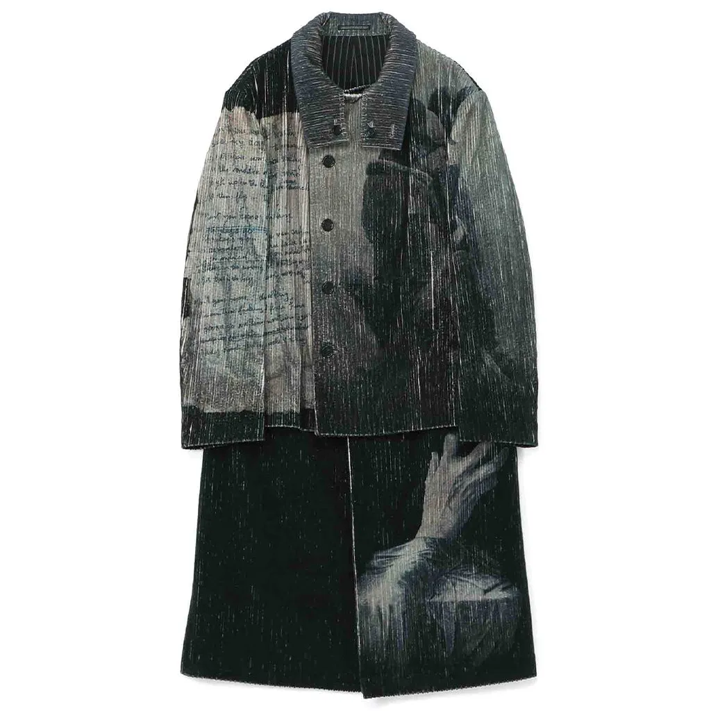 Zdzislaw Beksinski / Original Women Print Covered Long Jacket