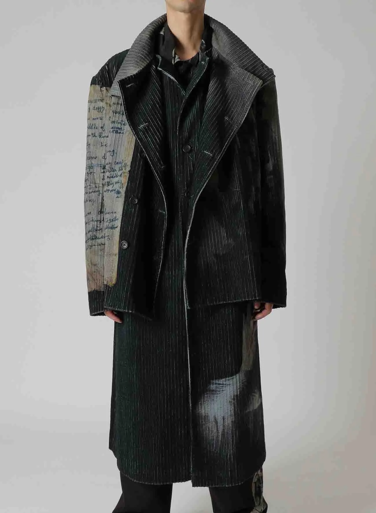 Zdzislaw Beksinski / Original Women Print Covered Long Jacket