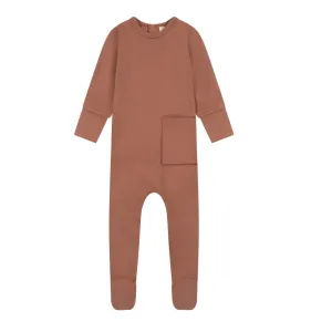 Zeebra Kids Rose Crew Neck Footie Pajamas