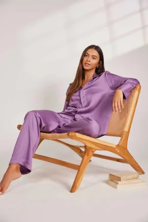 ZEN Long Pyjamas Set in Aubergine
