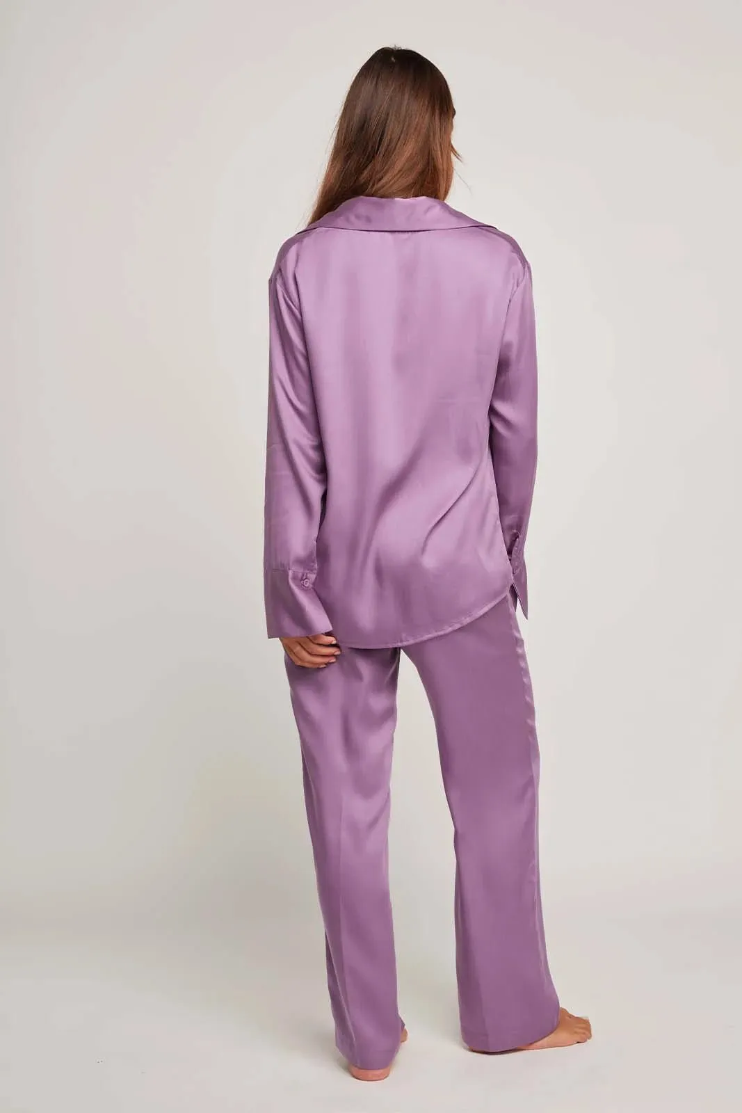 ZEN Long Pyjamas Set in Aubergine