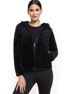 Zip-Up Fleece Hoodie