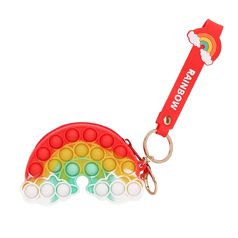 Zippered Pouch with Fidget Bubble Poppers and Bristles