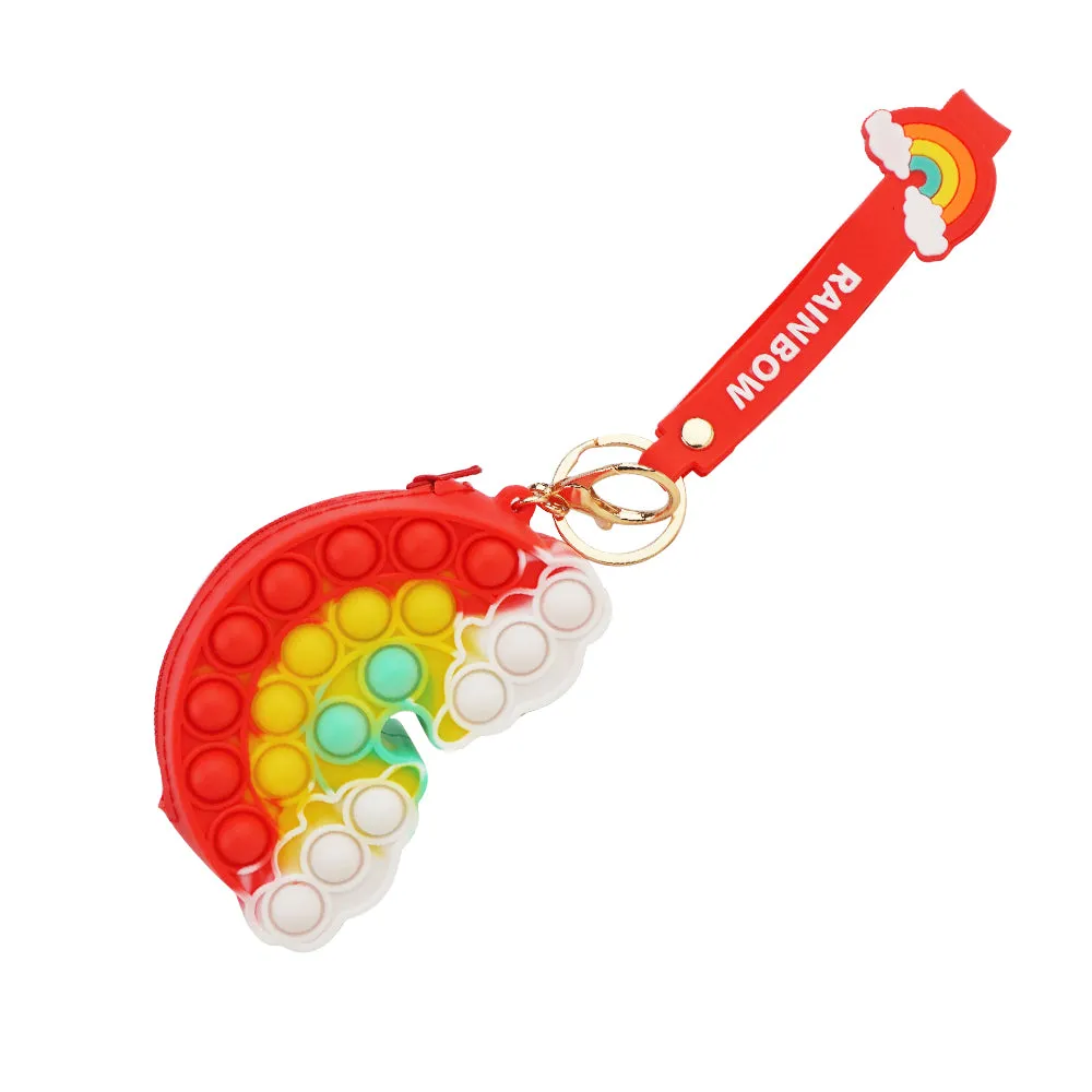 Zippered Pouch with Fidget Bubble Poppers and Bristles