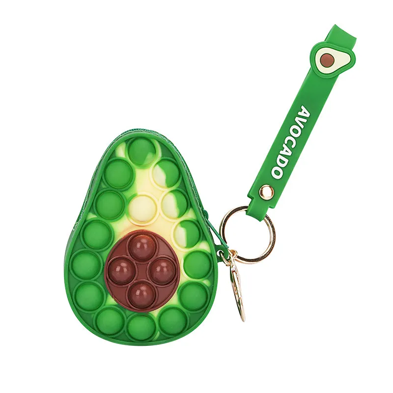 Zippered Pouch with Fidget Bubble Poppers and Bristles