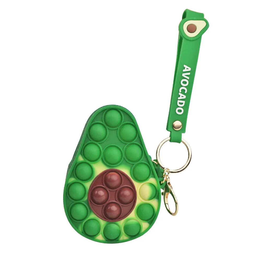 Zippered Pouch with Fidget Bubble Poppers and Bristles