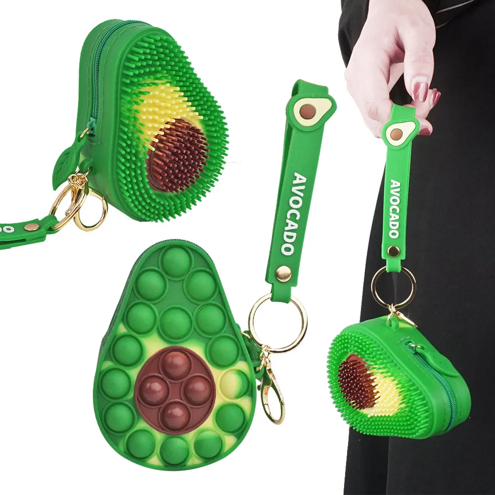 Zippered Pouch with Fidget Bubble Poppers and Bristles